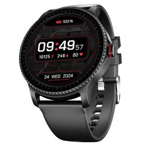 boat lunar discovery w/ 1.39" (3.5 cm) hd display, turn by turn navigation, diy watch face studio, bluetooth calling, emergency sos, qr tray, smart watch for men & women(active black)
